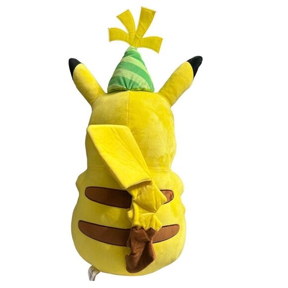 Pokémon Pikachu 25th Anniversary 24” Plush GameStop Exclusive Party Hat Toy - Picture 4 of 12